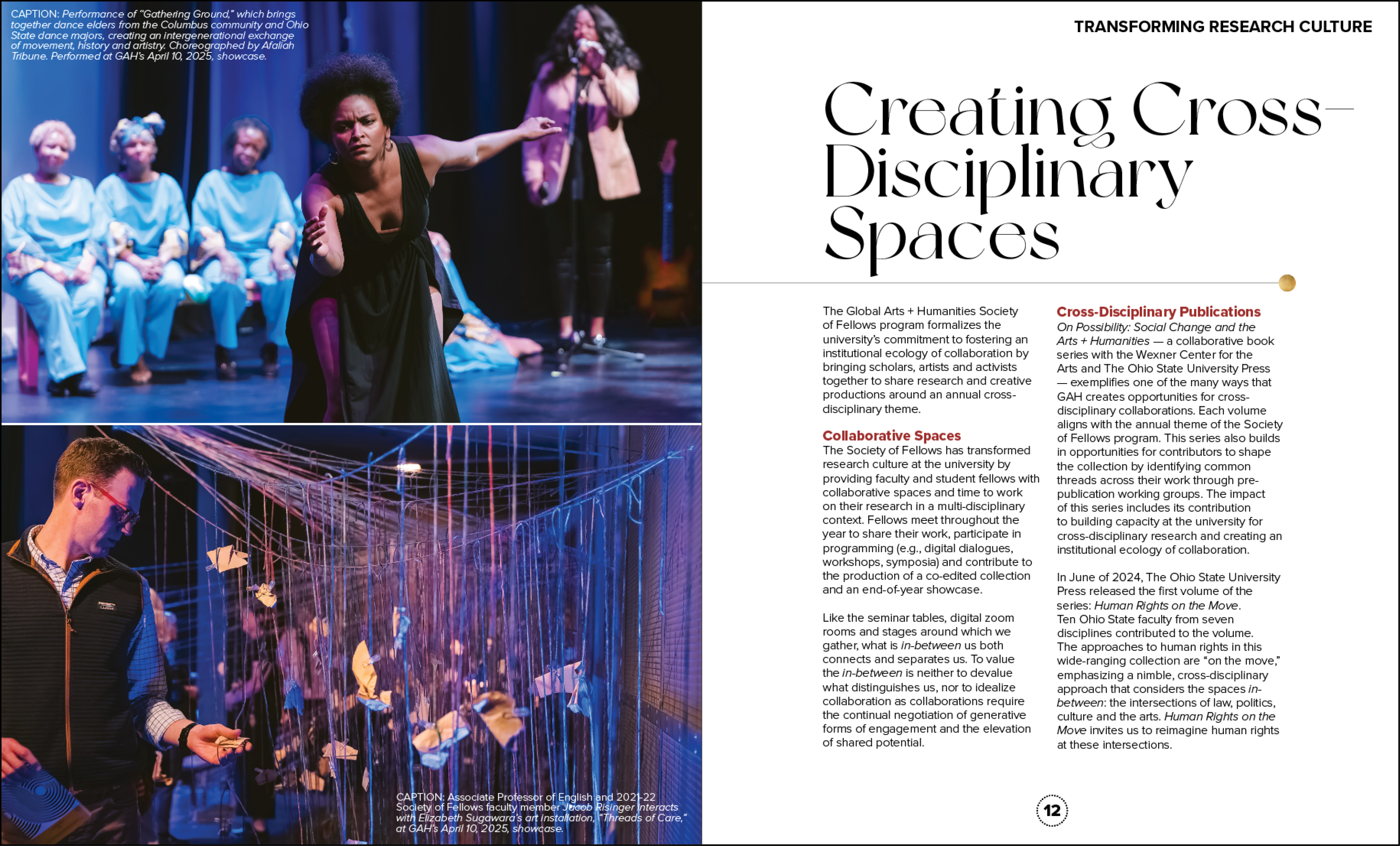 Magazine spread