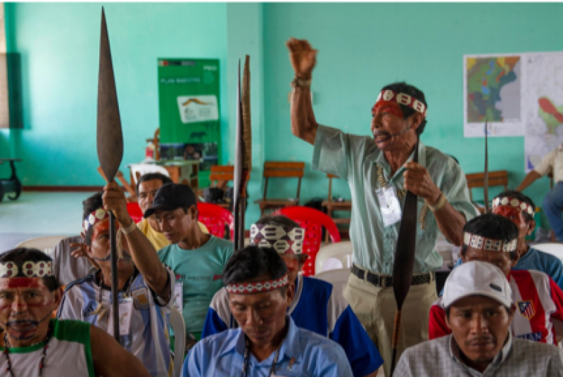 Members of the Amazonian Matses community