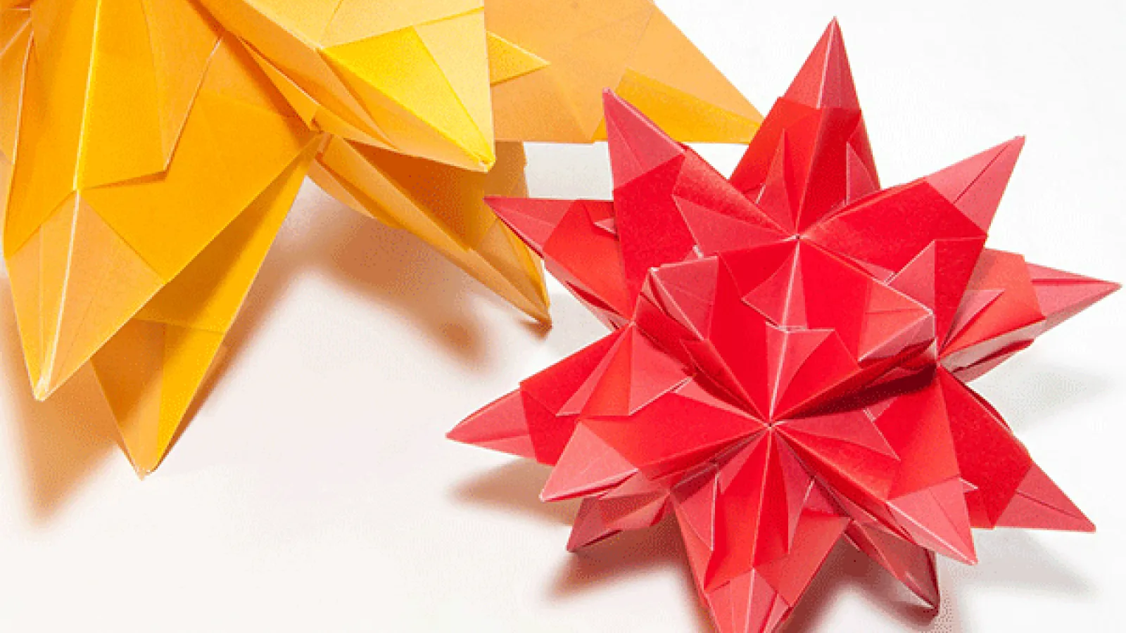 Folded paper stars
