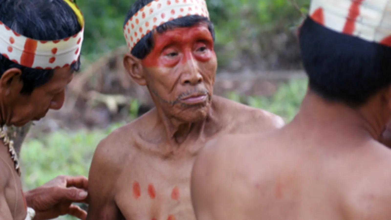 Members of the Amazonian Matses community