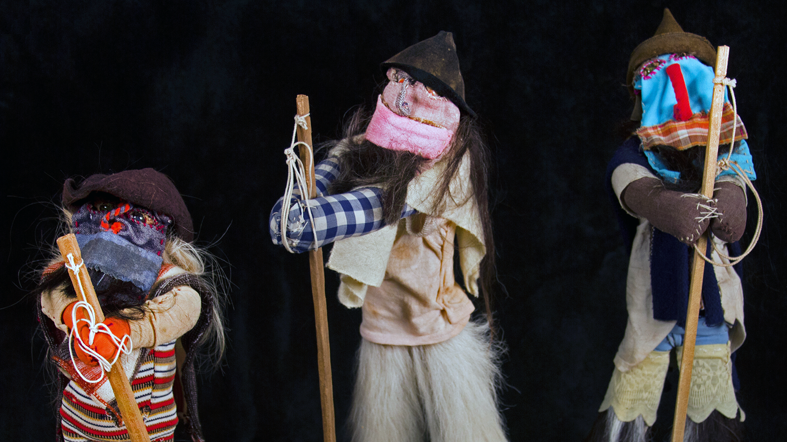 Three folk art objects