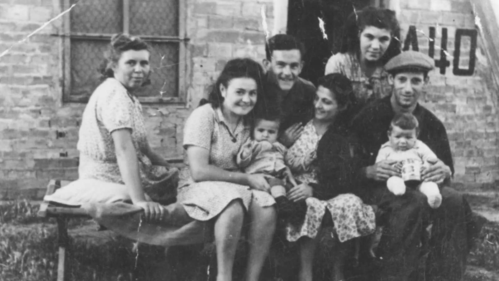 Black and white historical photograph