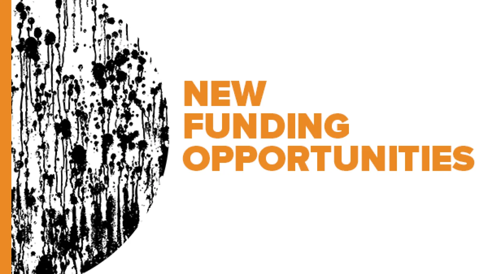 Illustration with text: New Funding Opportuntities