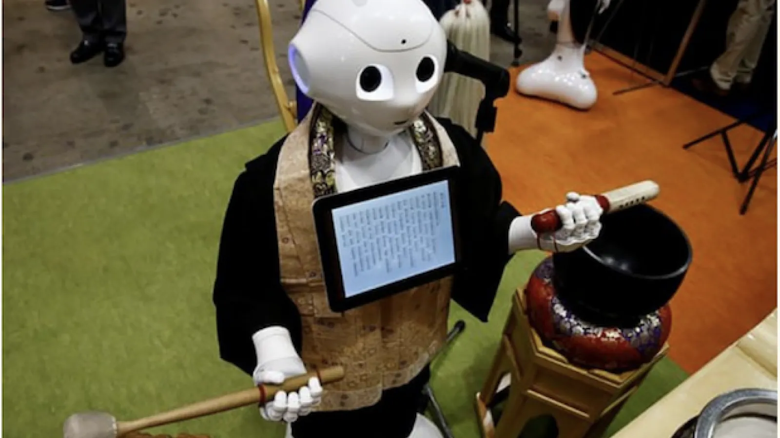 humanoid robot with drum