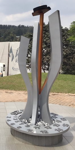 Rwandan genocide memorial statue 