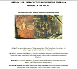 History 2111 flier