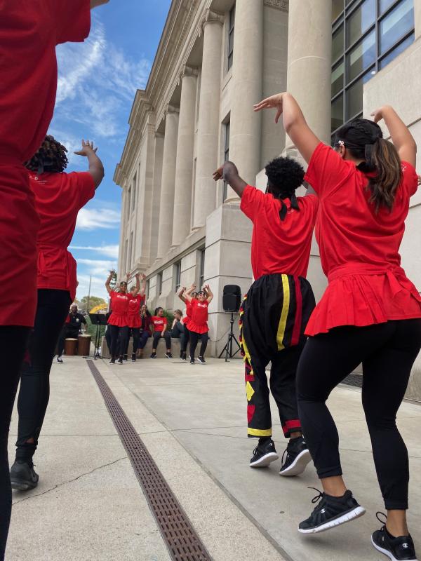 Photograph of the How Movement Moves dance performance