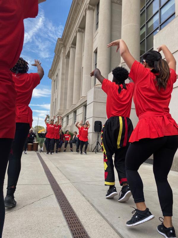 Photograph of the How Movement Moves dance performance