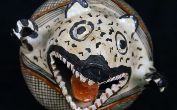 Ceramic figure of a coati