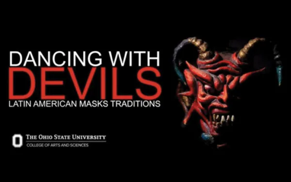 Event poster with Devil mask