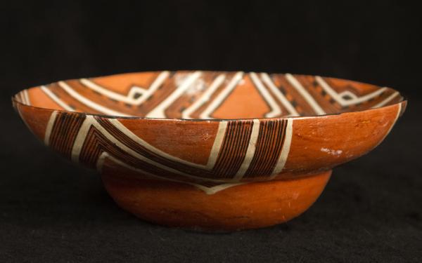 bowl with zig-zag