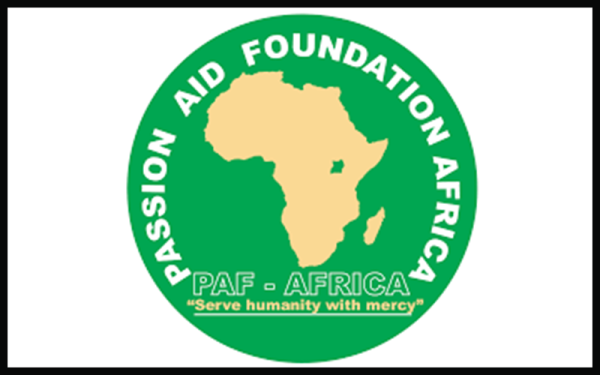 Circular green logo with the silhouette of Africa
