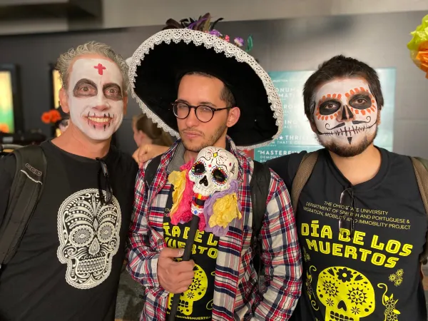 Attendees dressed up for procession