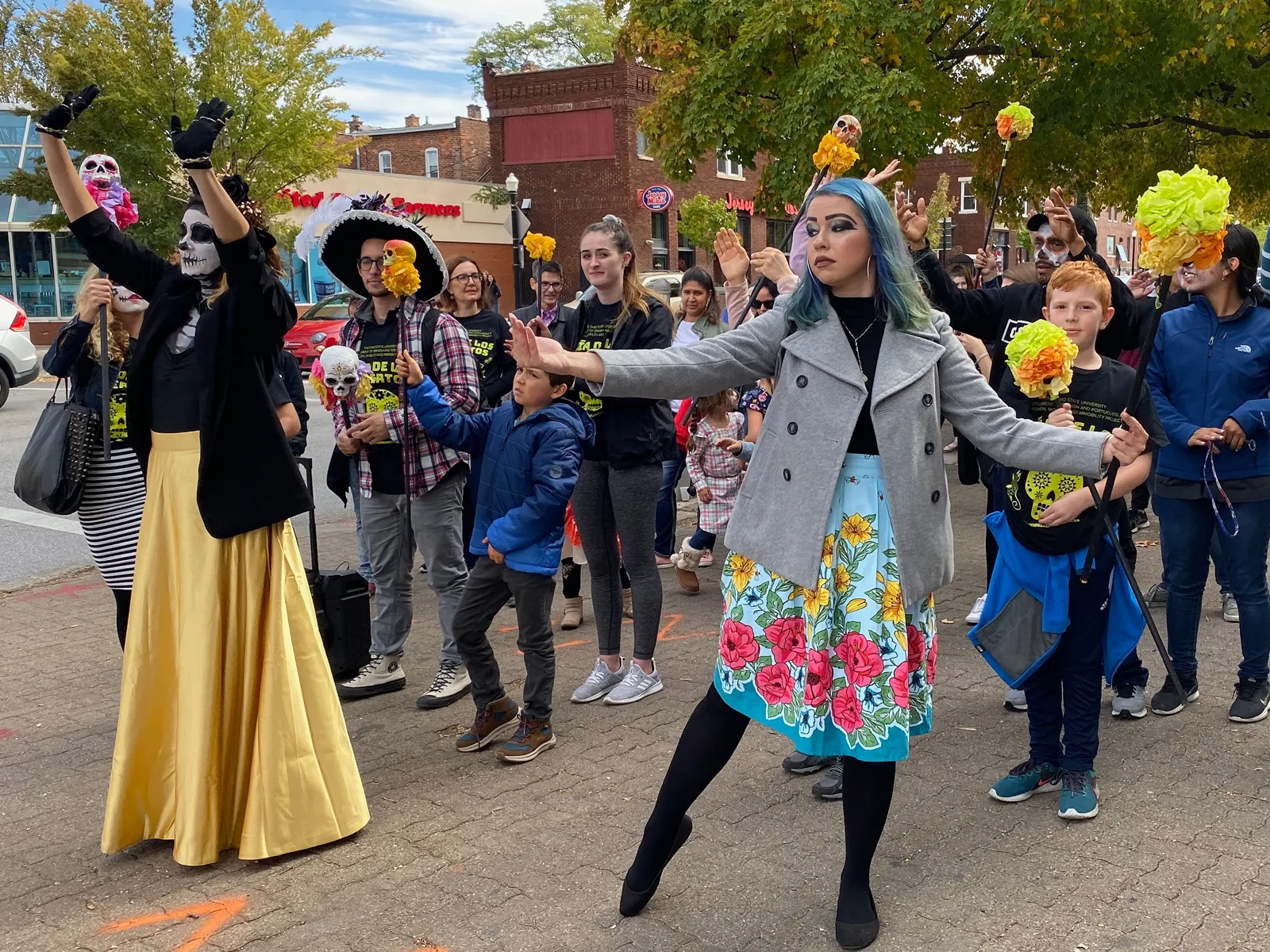 People in procession