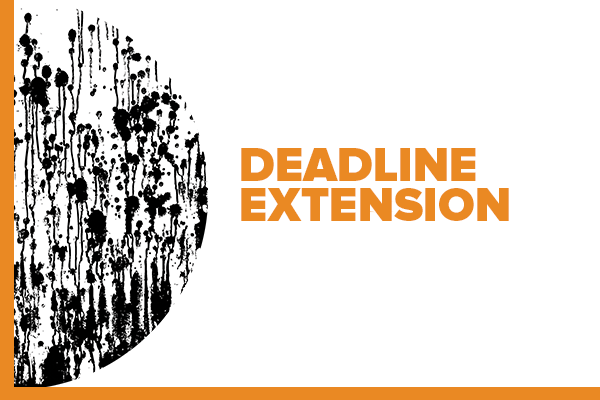 Illustrated graphic with text "Deadline Extension"
