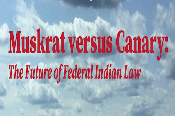 Muskrat versus Canary: The Future of Federal Indian Law on a background of clouds