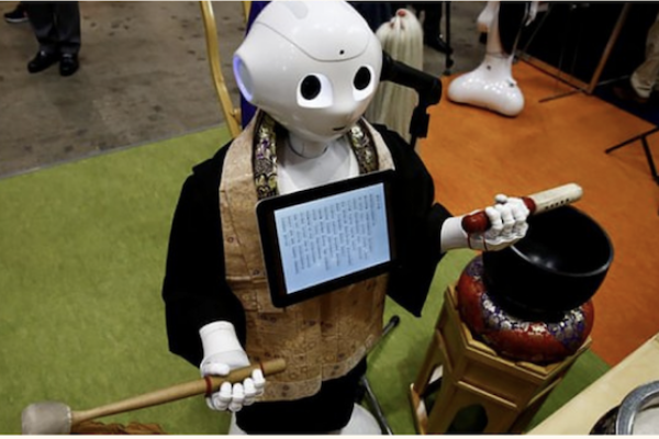 humanoid robot with drum