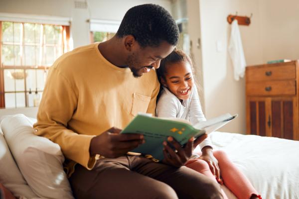 Family reading together