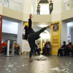 Dancer, mid-performance