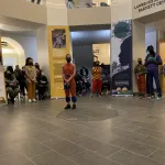 Dancers being introduced by choreographer