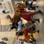 Dancers mid-performance