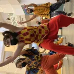 Dancers mid-performance